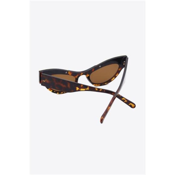 UV400 Rhinestone Trim Cat-Eye Sunglasses - Picture 4 of 10